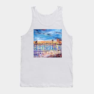 Barceloneta Beach at Night Tank Top